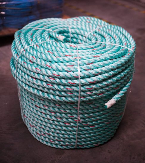 8mm hijau dengan tali pinggang merah polisteel (220m gegelung)